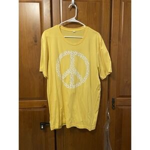 Yellow‎ Leopard Peace Tshirt